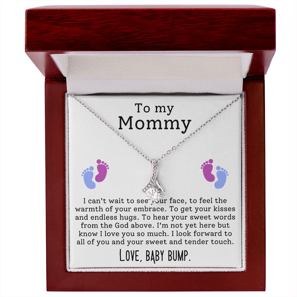 CARDWELRYJewelryTo My Mommy, I can't Wait to See Your Face Alluring Beauty CardWelry Gift