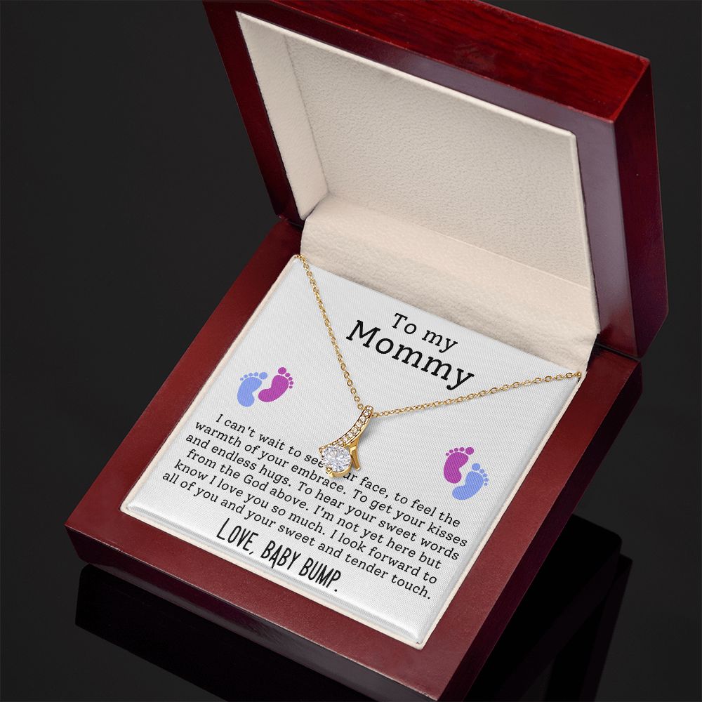 CARDWELRYJewelryTo My Mommy, I can't Wait to See Your Face Alluring Beauty CardWelry Gift