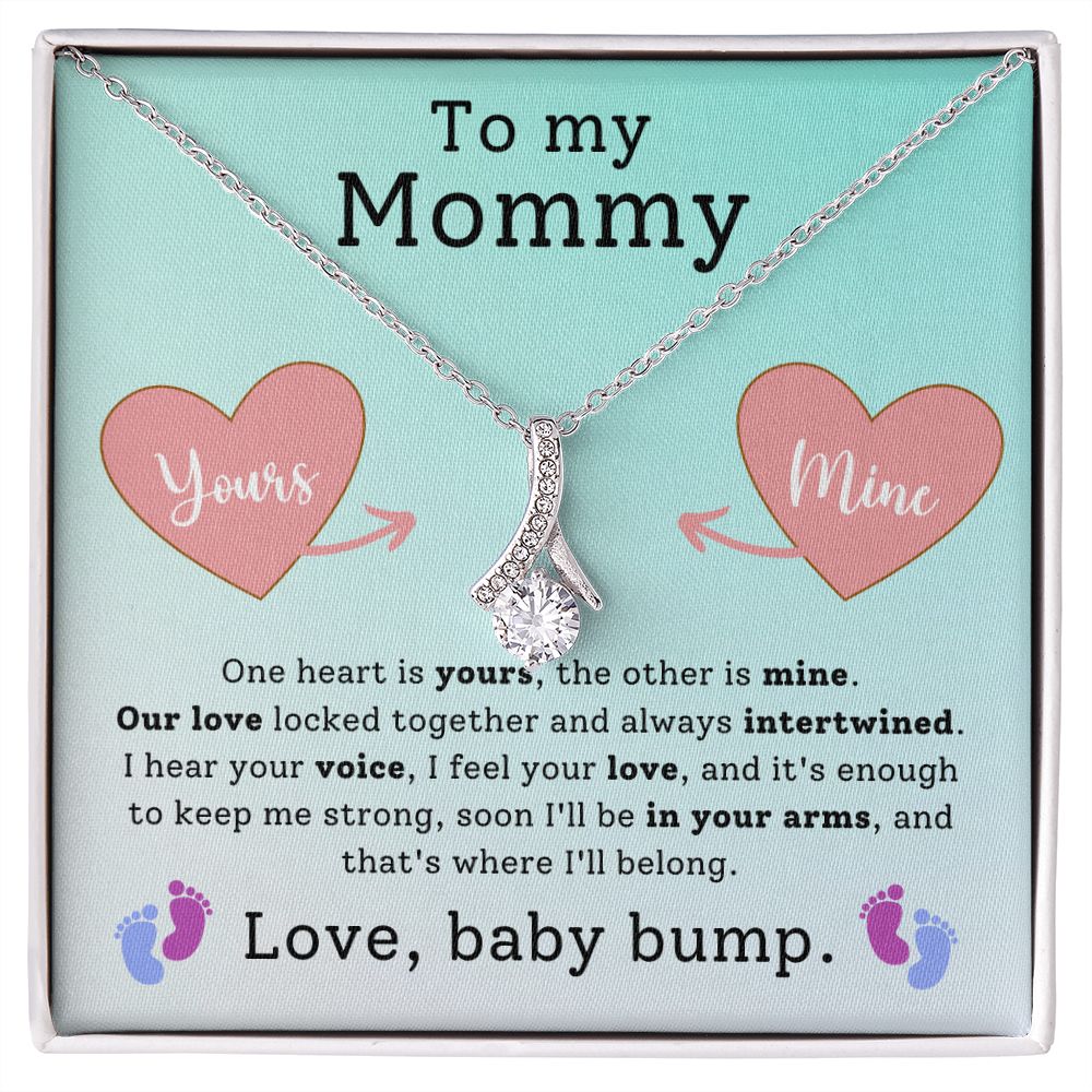 CARDWELRYJewelryTo My Mommy, love, Babt Bump Alluring Beauty CardWelry Gift