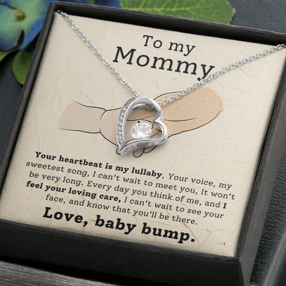 CARDWELRYJewelryTo My Mommy, Love, Baby Bump, Mom To Be Forever Love CardWelry Necklace