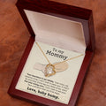 CARDWELRYJewelryTo My Mommy, Love, Baby Bump, Mom To Be Forever Love CardWelry Necklace