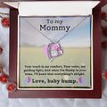 CARDWELRYJewelryTo My Mommy, Your Touch is my comfort, Baby Bump, CardWelry Necklace