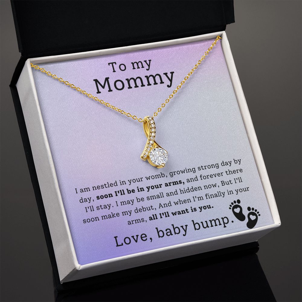 CARDWELRYJewelryto My Moomy, soon I'll Be In Your Arm Alluring Beauty CardWelry Gift