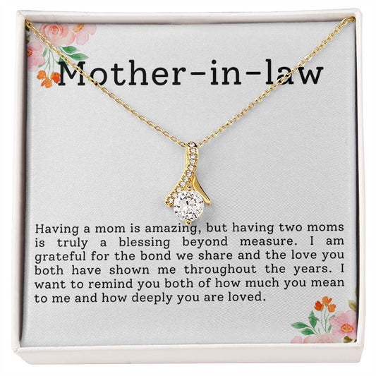 CARDWELRYJewelryTo My Mother-In-Law, I am Greateful Alluring Beauty CardWelry Gift