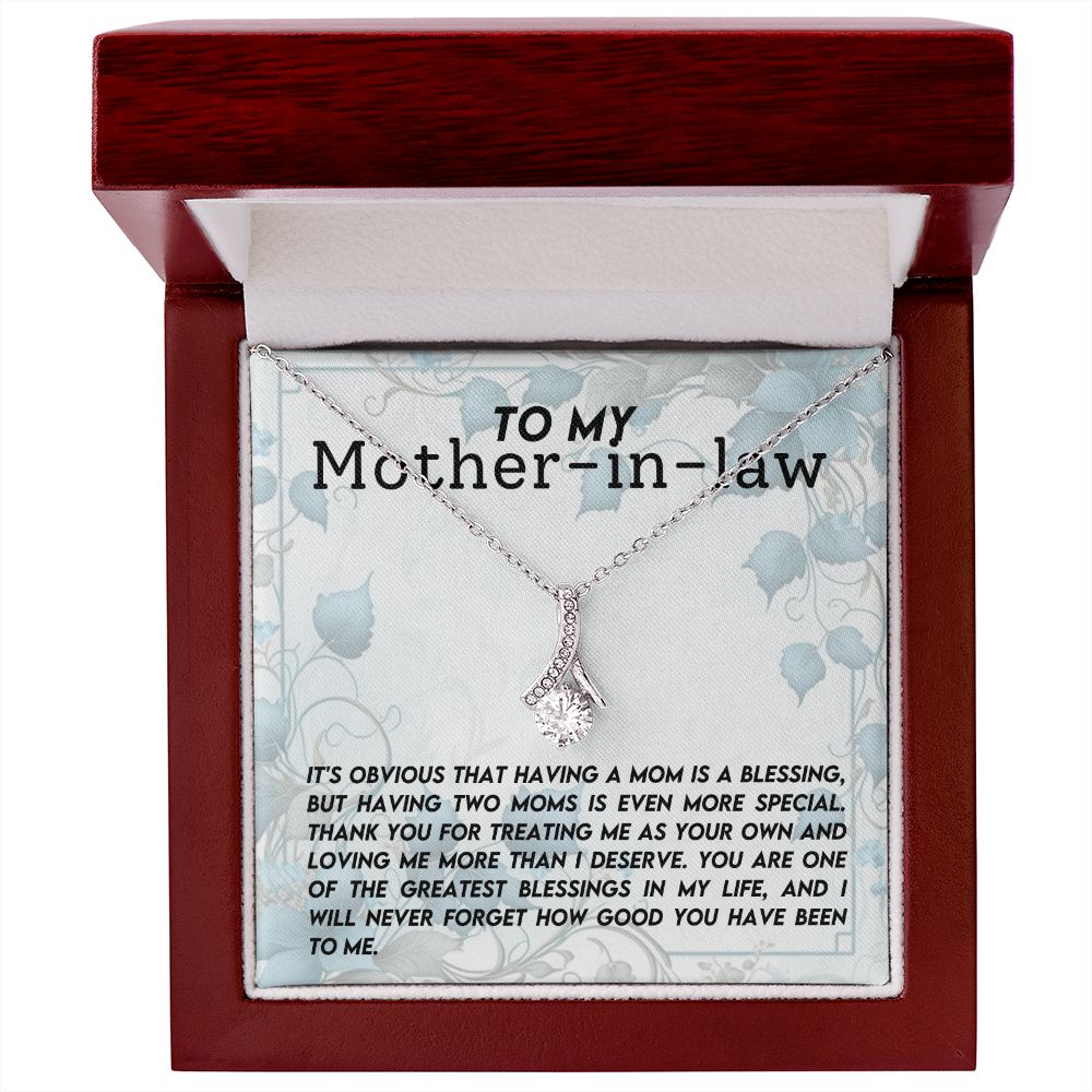 CARDWELRYJewelryTo My Mother-In-Law, I will Never Forget Alluring Beauty CardWelry Gift