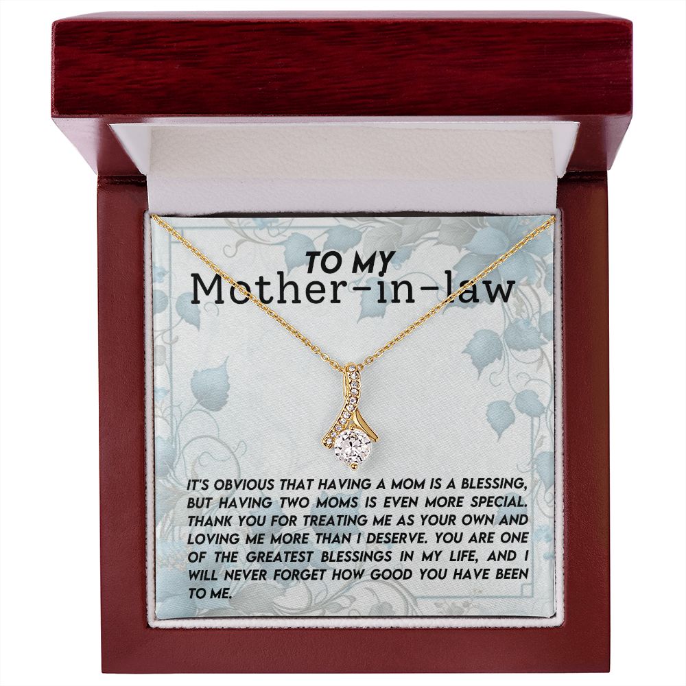 CARDWELRYJewelryTo My Mother-In-Law, I will Never Forget Alluring Beauty CardWelry Gift