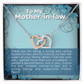 CARDWELRYJewelryTo My Mother-In-Law, thank you for being Inter Locking Heart CardWelry Gift