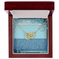 CARDWELRYJewelryTo My Mother-In-Law, thank you for being Inter Locking Heart CardWelry Gift