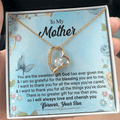 CardWelry To My Mother, You Are The Sweetest Gift God Has Ever Given Me, Love Always, Your Son Forever Love Necklace Jewelry