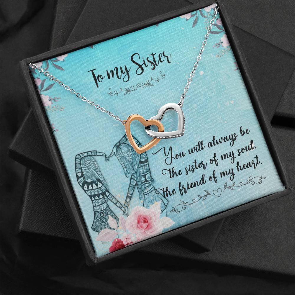 CardWelry To my Sister Necklace Gift Jewelry