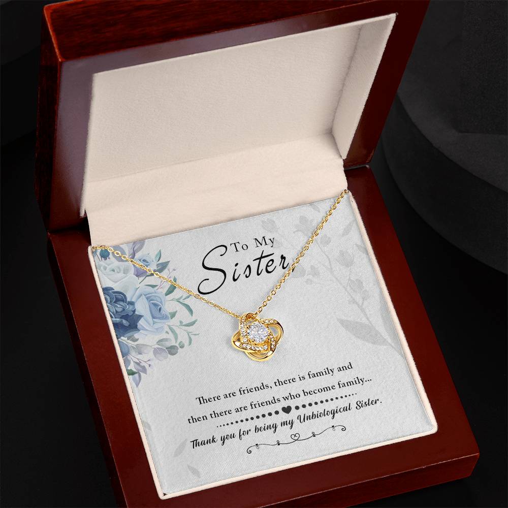 CARDWELRYJewelryTo My Sister, Thank You For Everything Love Knot Necklace Gift