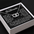 CardWelry To My Soulmate, If I Have Three Magical Wishes The Perfect Pair Necklace Gift for her Jewelry