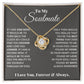 CARDWELRYJewelryTo My Soulmate, In Your Heart I Found My Love Love Knot Necklace Gift