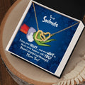 CardWelry To My Soulmate Necklace, Funny Grinch I Stole Your Heart Christmas Card Jewelry