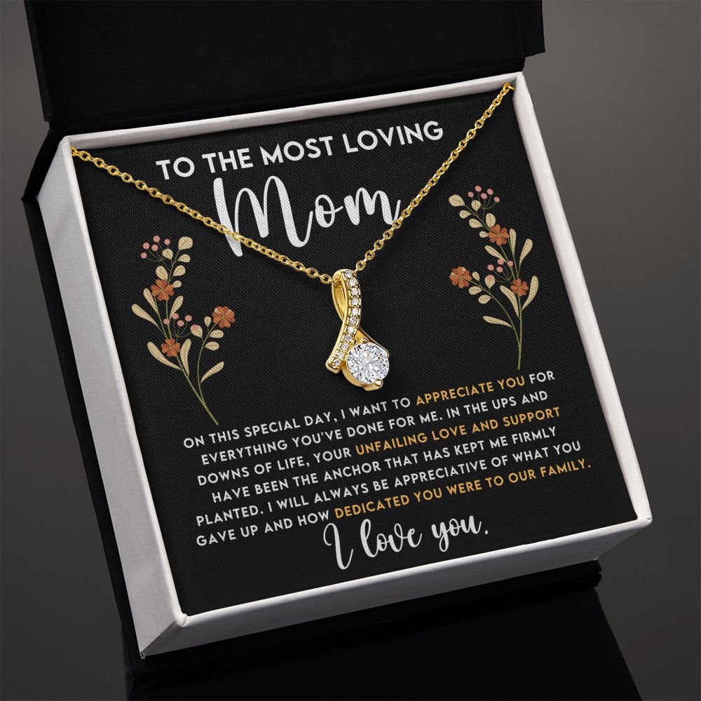 CARDWELRYJewelryTo The Most Loving Mom, On This special Day Alluring Beauty CardWelry Gift