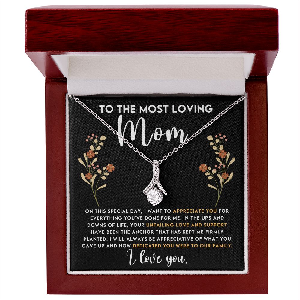 CARDWELRYJewelryTo The Most Loving Mom, On This special Day Alluring Beauty CardWelry Gift