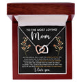 CARDWELRYJewelryTo The Most Loving Mom, On This special Day Inter Locking Heart CardWelry Gift