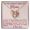 CARDWELRYJewelryTo The Words Greatest Mom, White Gold Forever Love CardWelry Necklace