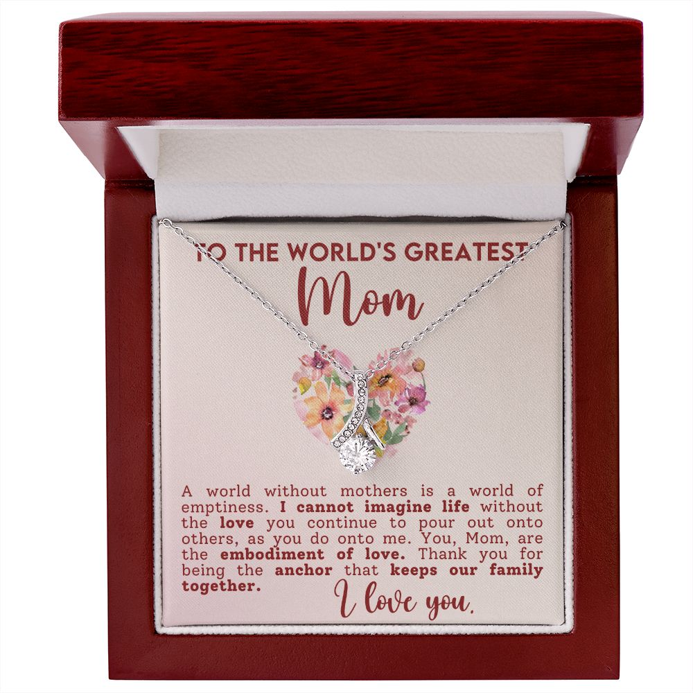 CARDWELRYJewelryTo The World's Greatest Mom Alluring Beauty CardWelry Gift