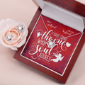 CardWelry Valentines Gifts for Girlfriend, I Have Found The One Whom My soul Adore Valentine Card and Gorgeous Earing and Necklace Set Jewelry Mahogany Style Luxury Box